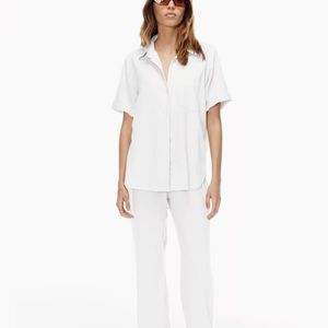 Aritzia Wilfred Boyfriend Shirt Blouse small